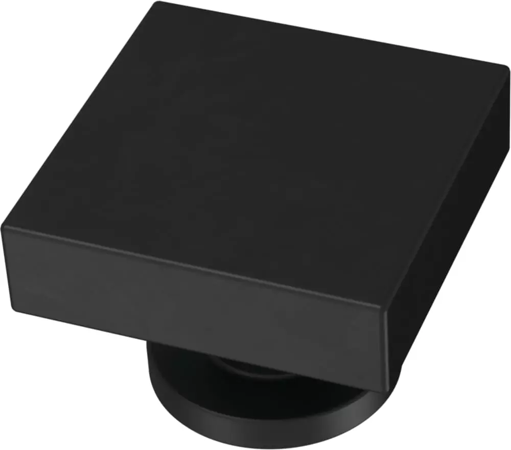 Brainerd Cabinet Knob 1.125-In Square Matte Black 3 Brainerd Cabinet Knob 1.125-In Square Matte Black