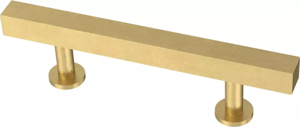 Brainerd Bar Drawer Bar Pull Bras 3-In Brushed Center To Center Rectangular Square 3 Brainerd Bar Drawer Bar Pull Bras 3-In Brushed Center To Center Rectangular Square