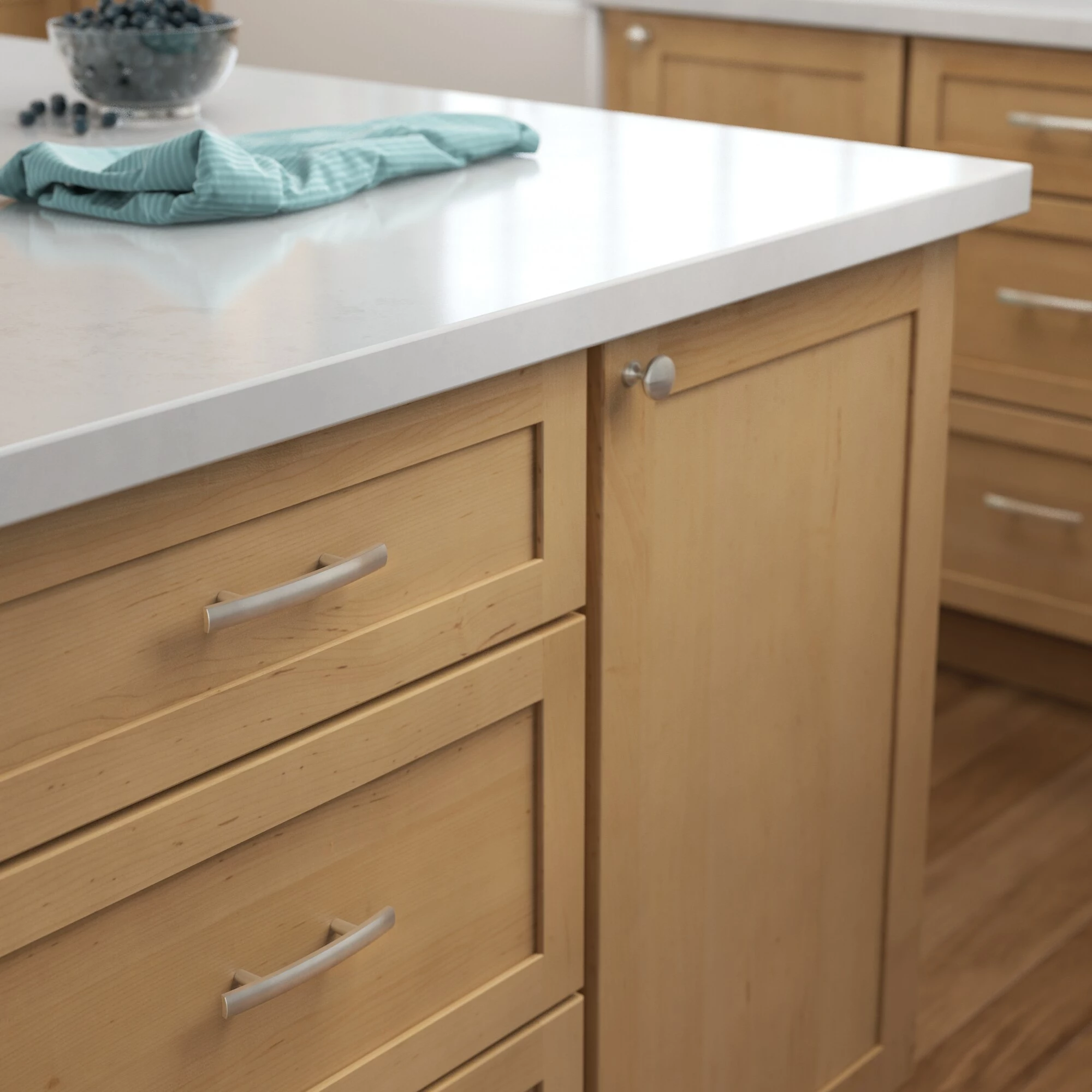 Brainerd Drawer Pull Handle Caroline Nickel Satin Center To Center 3-In 36-Pack Arch 4 Brainerd Drawer Pull Handle Caroline Nickel Satin Center To Center 3-In 36-Pack Arch - Image 3