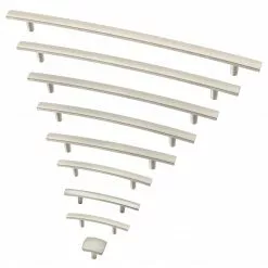 Brainerd Drawer Pull Handle Caroline Nickel Satin Center To Center 3-In 36-Pack Arch 16 Brainerd Drawer Pull Handle Caroline Nickel Satin Center To Center 3-In 36-Pack Arch -Schlage Trade 12193653
