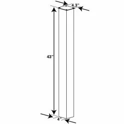 Mail Bos Mailbox Steel Post Black -Schlage Trade 12315179