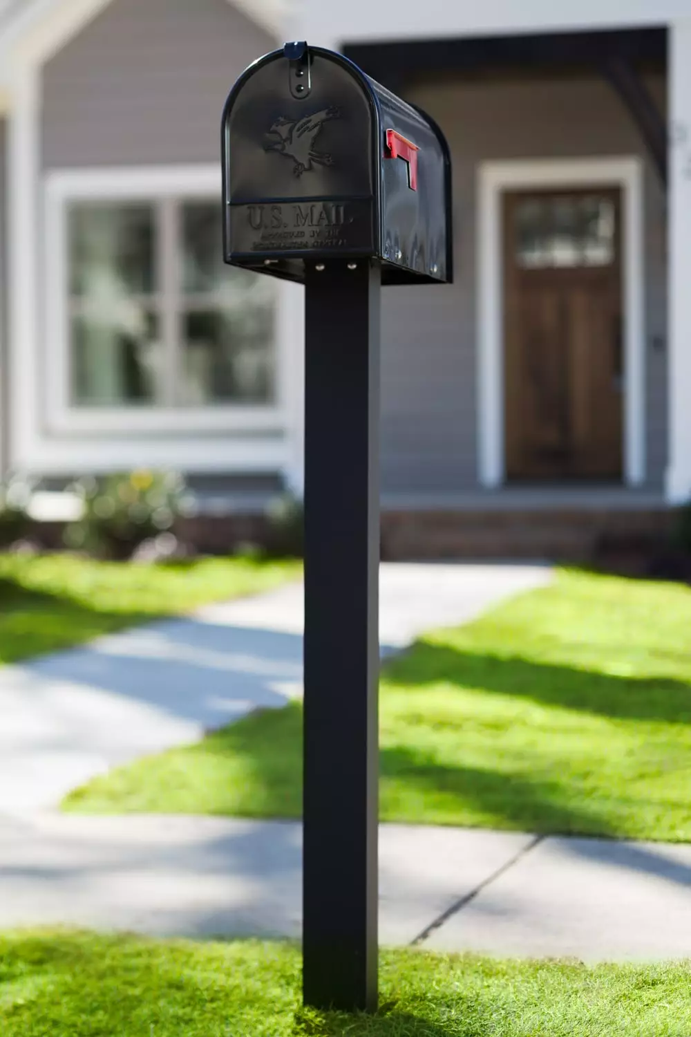 Mailbox Metal Large Elite Black Post Mount Gibraltar 7 Mailbox Metal Large Elite Black Post Mount Gibraltar - Image 5