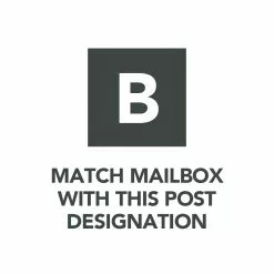 Mailbox Post Mount Nickel Metal Large Brunswick Gibraltar Black/Brushed 17 Mailbox Post Mount Nickel Metal Large Brunswick Gibraltar Black/Brushed -Schlage Trade 12492976