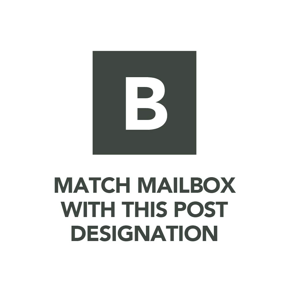 Mailbox Post Mount Nickel Metal Large Brunswick Gibraltar Black/Brushed 10 Mailbox Post Mount Nickel Metal Large Brunswick Gibraltar Black/Brushed - Image 8