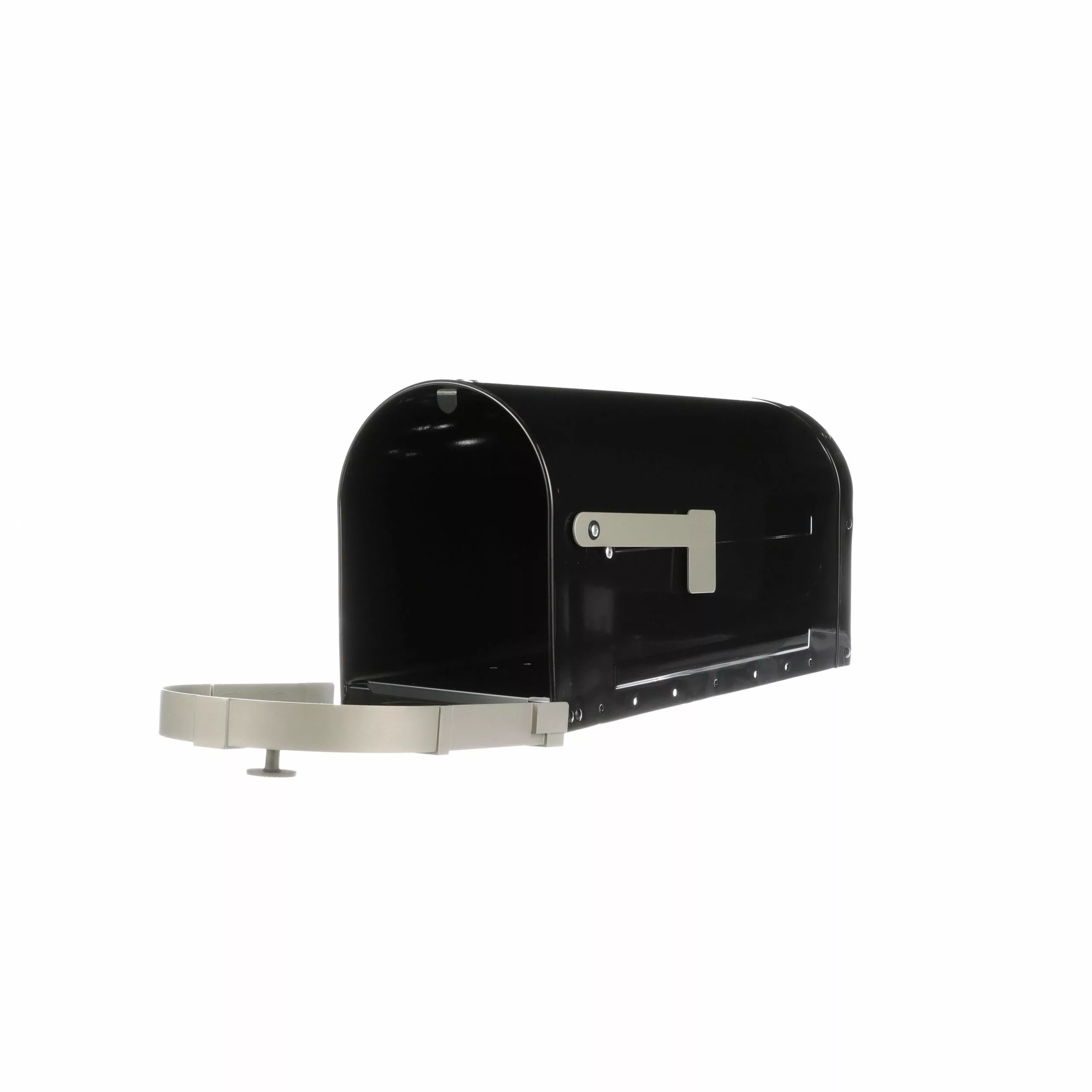 Mailbox Post Mount Nickel Metal Large Brunswick Gibraltar Black/Brushed 6 Mailbox Post Mount Nickel Metal Large Brunswick Gibraltar Black/Brushed - Image 4