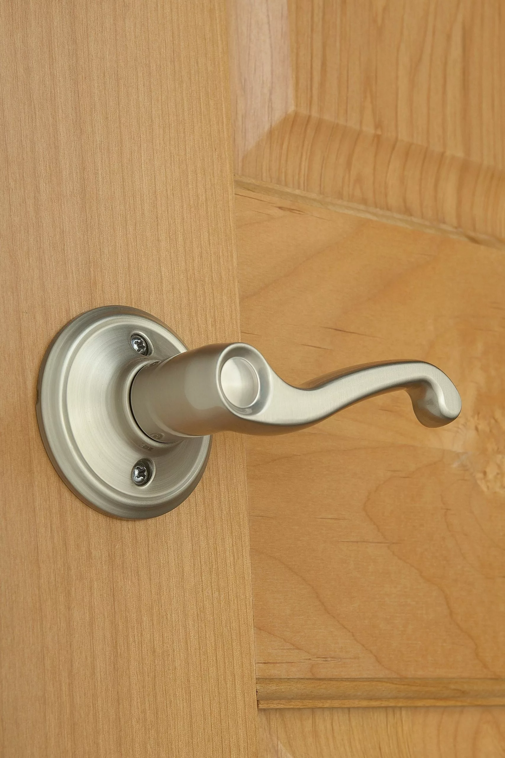 Door Handle F10 Nickel Satin Reversible Schlage Passage Flair 5 Door Handle F10 Nickel Satin Reversible Schlage Passage Flair - Image 3