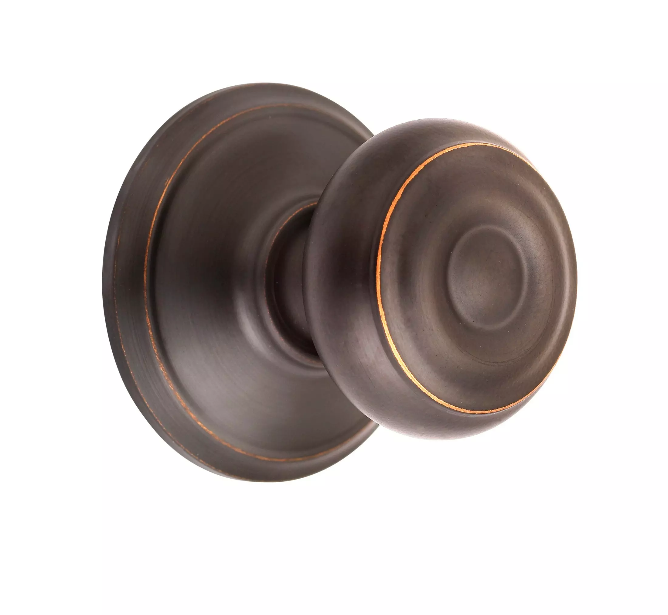 Door Knob Schlage F10 Aged Bronze Passage No Deadbolt Georgian 5 Door Knob Schlage F10 Aged Bronze Passage No Deadbolt Georgian - Image 3