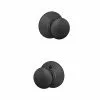 Door Knob Plymouth Matte Passage Schlage No Deadbolt Black 1 Door Knob Plymouth Matte Passage Schlage No Deadbolt Black -Schlage Trade 14846635 scaled