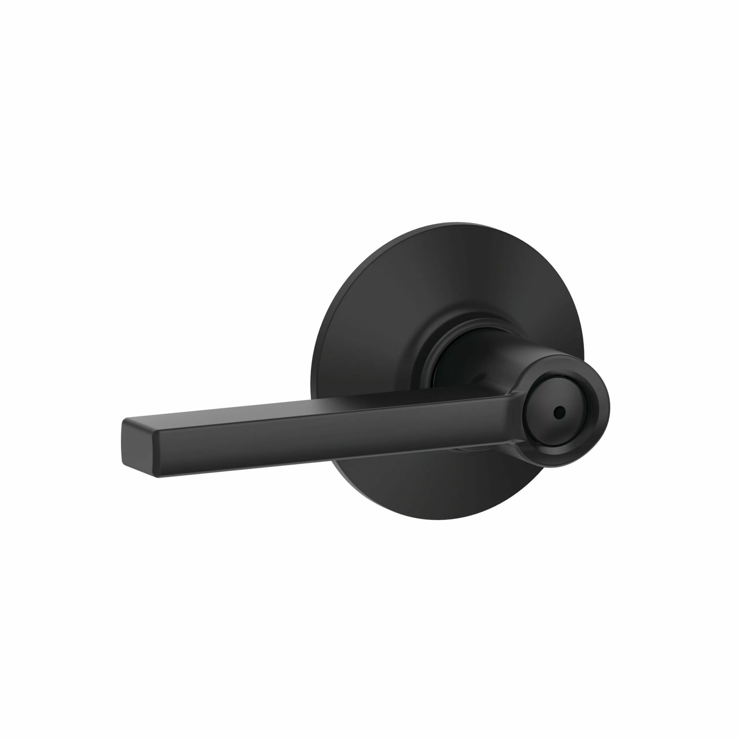 Door Handle Latitude Matte Universal Privacy Schlage Black 4 Door Handle Latitude Matte Universal Privacy Schlage Black - Image 2