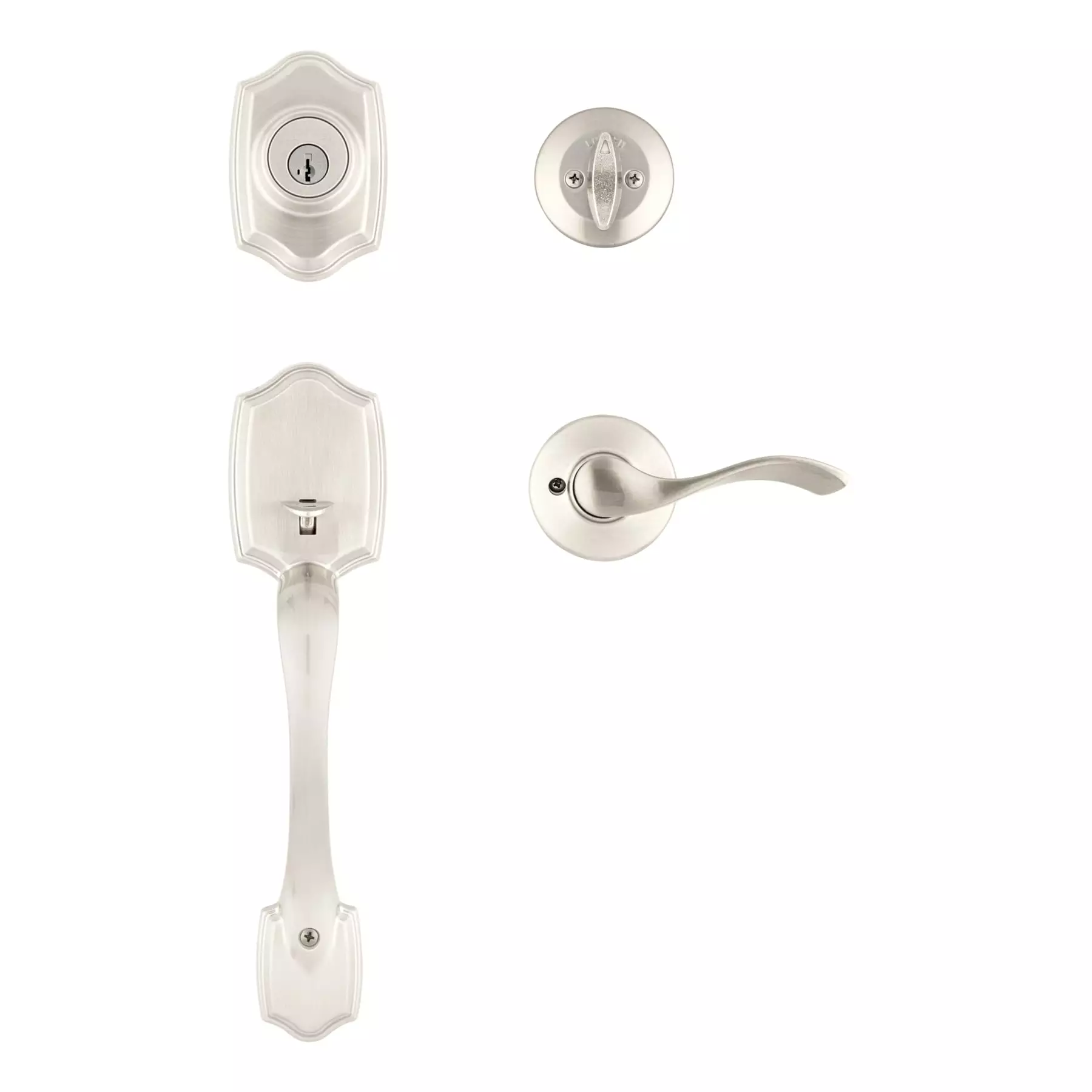 Belleview Door Kwikset Smartkey Handleset Nickel Satin Entry Security Balboa Deadbolt Single Cylinder 4 Belleview Door Kwikset Smartkey Handleset Nickel Satin Entry Security Balboa Deadbolt Single Cylinder - Image 2