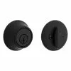 Kwikset Deadbolt 660 Deadbolt Series Security Smartkey Single Cylinder Matte Black -Schlage Trade 14955218