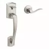 Tustin Door Kwikset Handleset Nickel Satin Entry Signature Prescott 1 Tustin Door Kwikset Handleset Nickel Satin Entry Signature Prescott -Schlage Trade 15081959