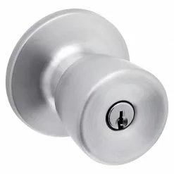 Gallo Reliabilt Door Knob Stainless Steel Keyed Entry No Deadbolt