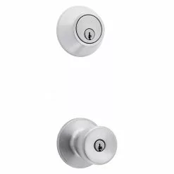 Reliabilt Pack Door Knob Gallo Stainless Steel Combo Keyed Entry Single Deadbolt
