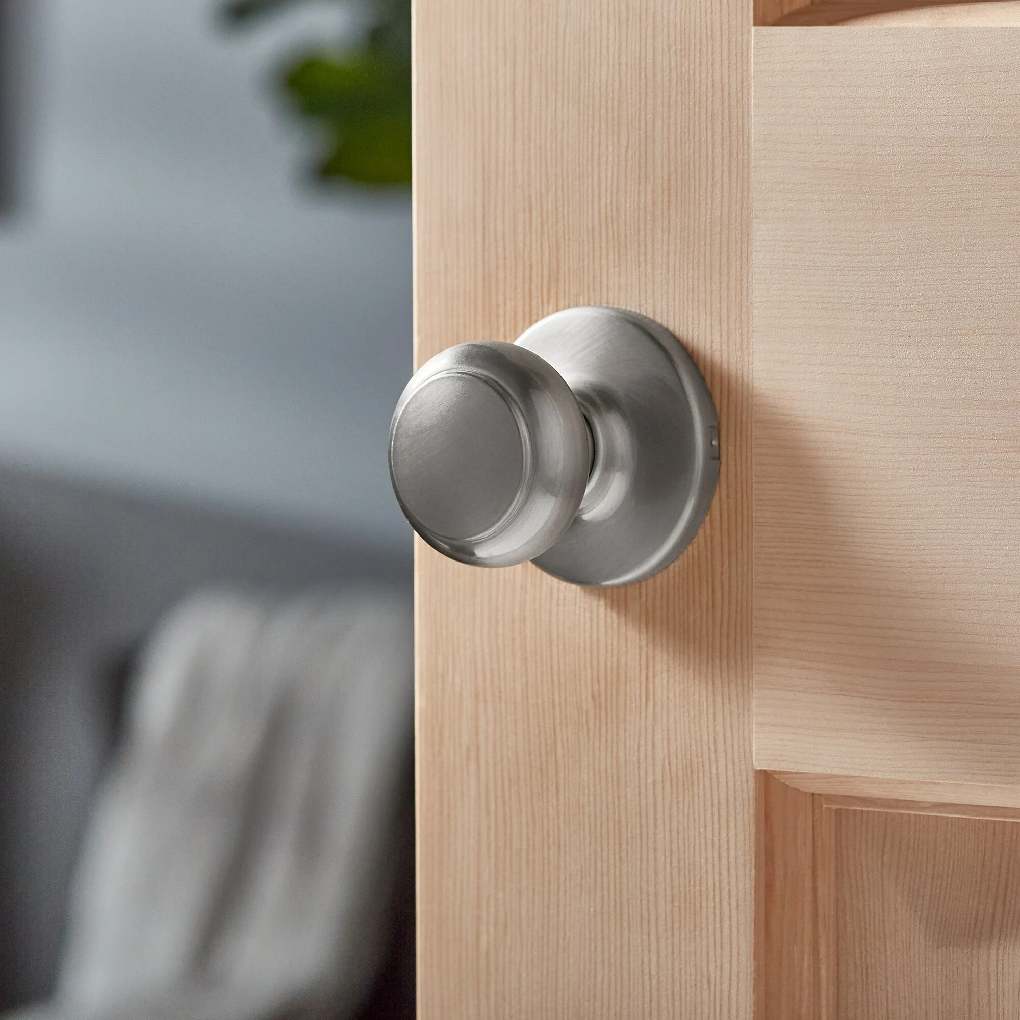 Door Cove Kwikset Knob Nickel Satin Security Passage 4 Door Cove Kwikset Knob Nickel Satin Security Passage - Image 2