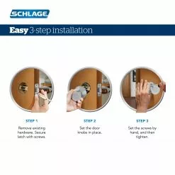 Door Knob Schlage F10 Aged Bronze Passage No Deadbolt Georgian 21 Door Knob Schlage F10 Aged Bronze Passage No Deadbolt Georgian -Schlage Trade 15361182 scaled