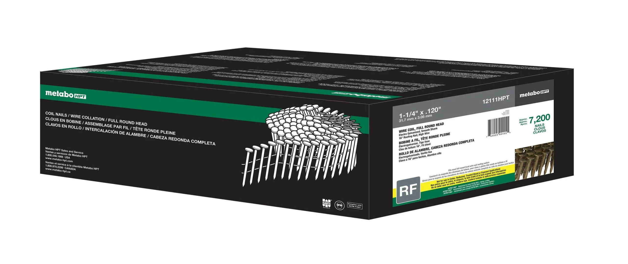 Metabo Nail Hpt Steel 15-Gauge (7200-Count) 1-1/4-In Pneumatic Roofing Electro-Galvanized 4 Metabo Nail Hpt Steel 15-Gauge (7200-Count) 1-1/4-In Pneumatic Roofing Electro-Galvanized - Image 3