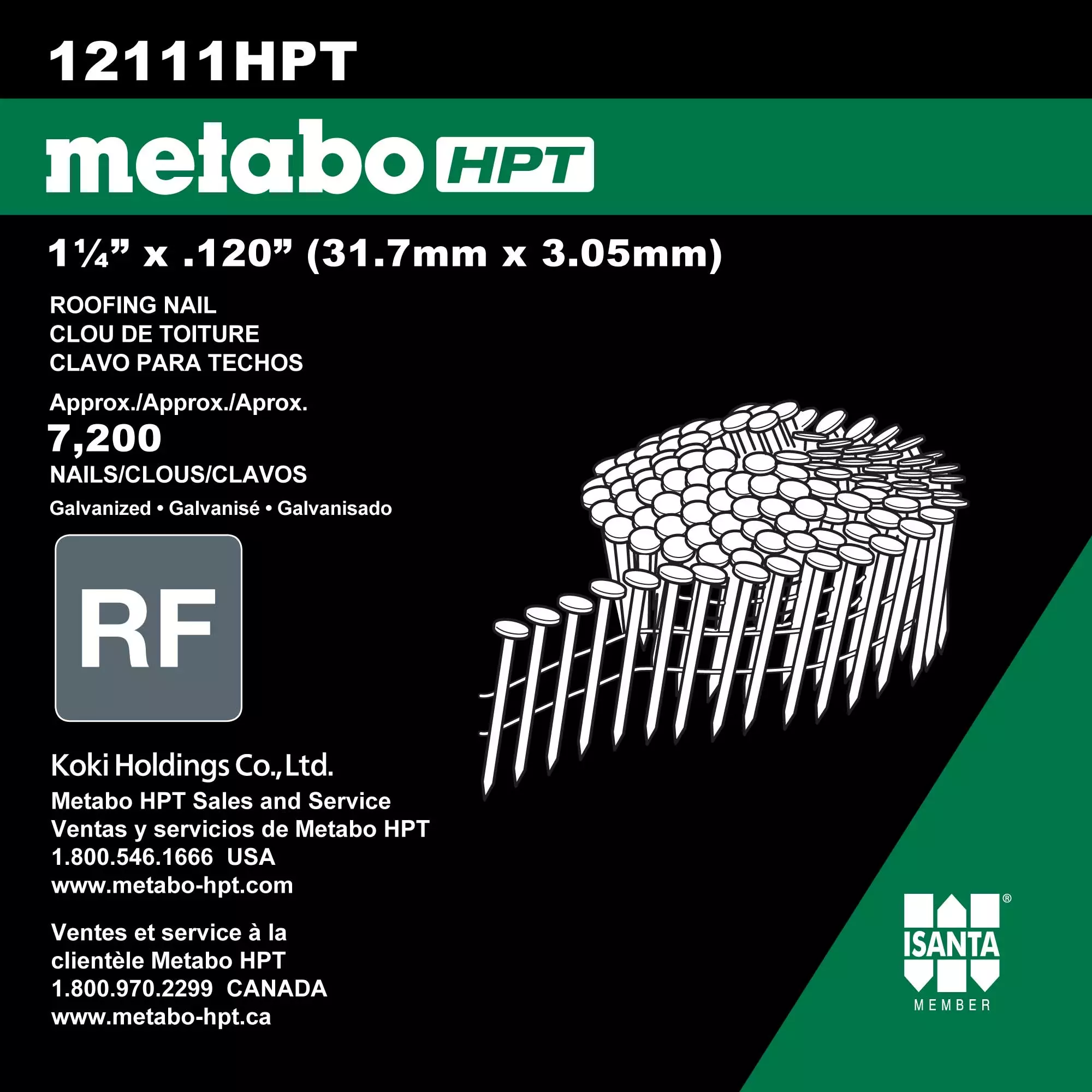 Metabo Nail Hpt Steel 15-Gauge (7200-Count) 1-1/4-In Pneumatic Roofing Electro-Galvanized 6 Metabo Nail Hpt Steel 15-Gauge (7200-Count) 1-1/4-In Pneumatic Roofing Electro-Galvanized - Image 5
