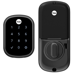 Yale Door Keypad Lock Suede Lighted Deadbolt Touchscreen Electronic Black