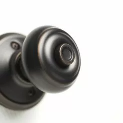 Door Knob Bronze Privacy Schlage No Deadbolt Georgian Aged -Schlage Trade 15768697 scaled