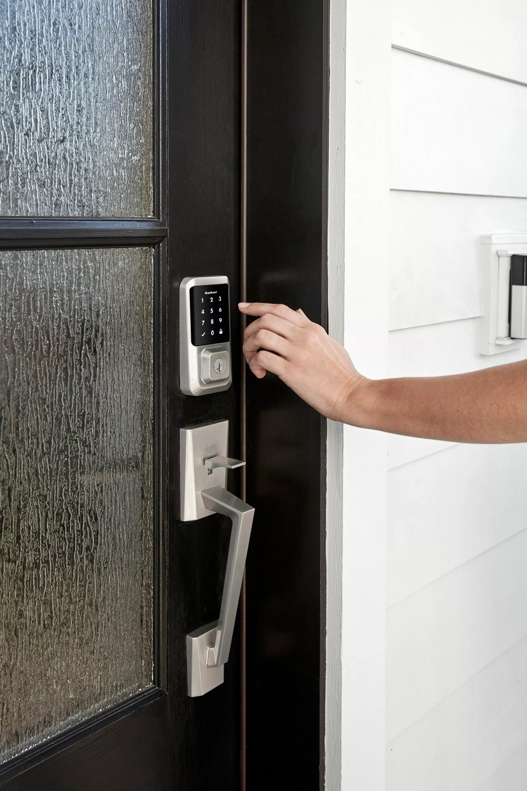 Door Keypad Kwikset Lock Wi-Fi Nickel Halo Satin Single Cylinder Enabled Electronic Lighted Touchscreen Deadbolt 4 Door Keypad Kwikset Lock Wi-Fi Nickel Halo Satin Single Cylinder Enabled Electronic Lighted Touchscreen Deadbolt - Image 2