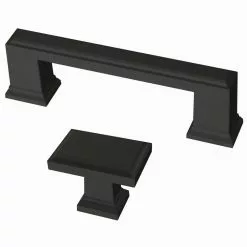 Brainerd Cabinet Knob 1.4882-In Rectangular Rectangle Classic Matte Black 14 Brainerd Cabinet Knob 1.4882-In Rectangular Rectangle Classic Matte Black -Schlage Trade 16093959