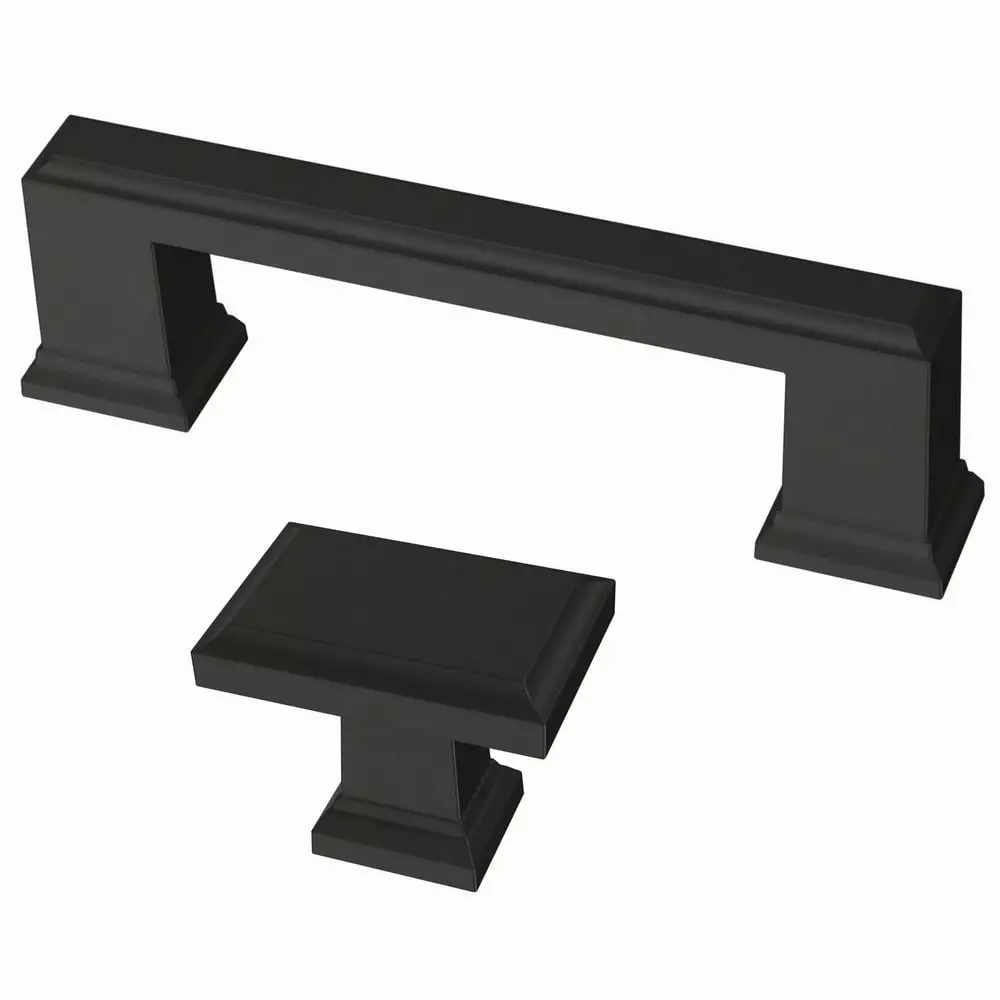 Brainerd Cabinet Knob 1.4882-In Rectangular Rectangle Classic Matte Black 7 Brainerd Cabinet Knob 1.4882-In Rectangular Rectangle Classic Matte Black - Image 5