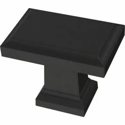 Brainerd Cabinet Knob 1.4882-In Rectangular Rectangle Classic Matte Black