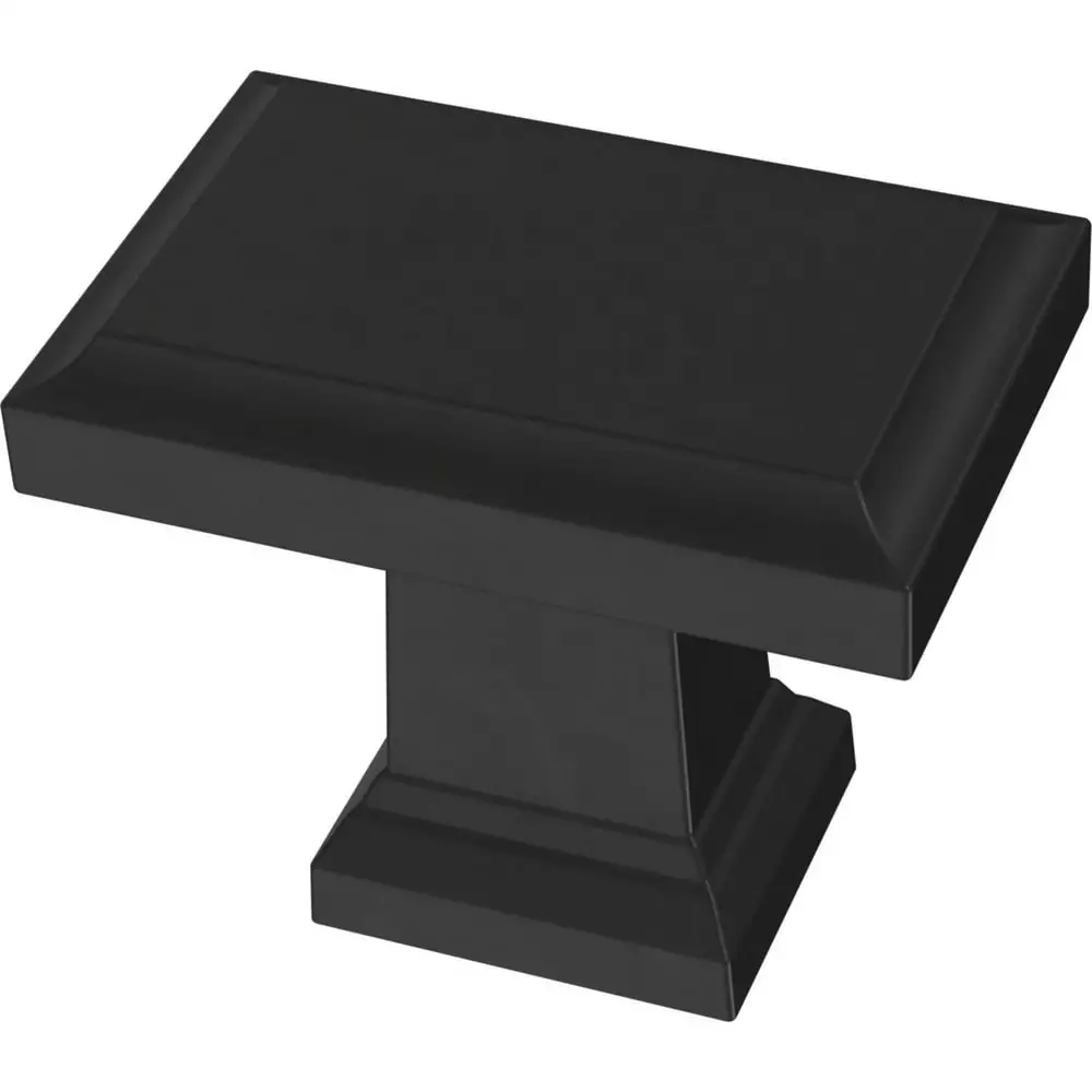 Brainerd Cabinet Knob 1.4882-In Rectangular Rectangle Classic Matte Black 3 Brainerd Cabinet Knob 1.4882-In Rectangular Rectangle Classic Matte Black