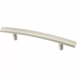 Brainerd Drawer Pull Bar Caroline Nickel Satin 6-Pack Center To Center 3-3/4-In Cylindrical