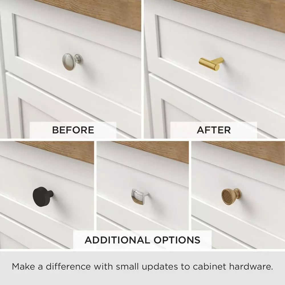 Brainerd Cabinet Knob 1-In Square Casual Matte Black 9 Brainerd Cabinet Knob 1-In Square Casual Matte Black - Image 7