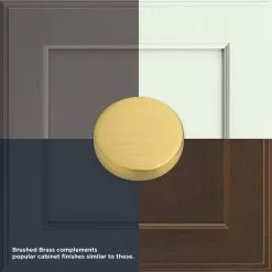 Brainerd Cabinet Knob Bar Bras 1-In Bar Brushed 12 Brainerd Cabinet Knob Bar Bras 1-In Bar Brushed -Schlage Trade 16135625