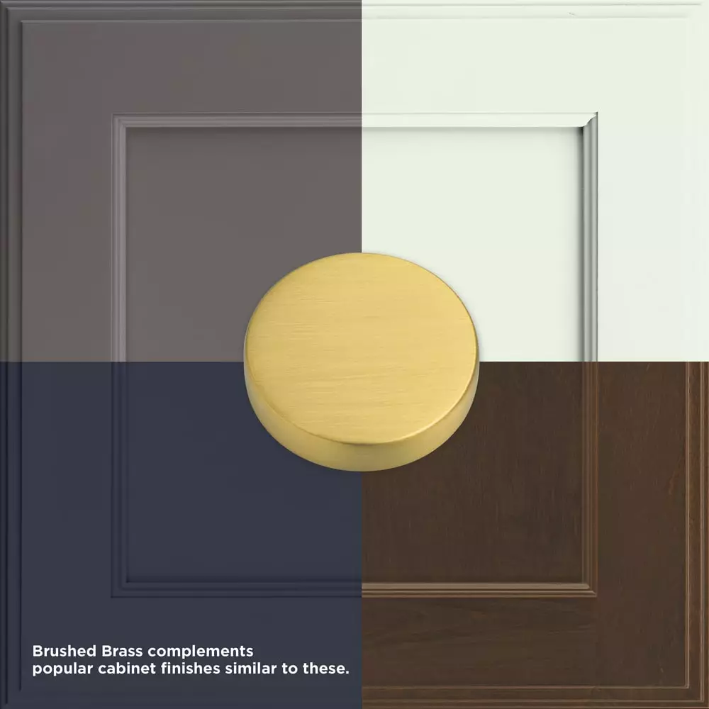 Brainerd Cabinet Knob Bar Bras 1-In Bar Brushed 5 Brainerd Cabinet Knob Bar Bras 1-In Bar Brushed - Image 3