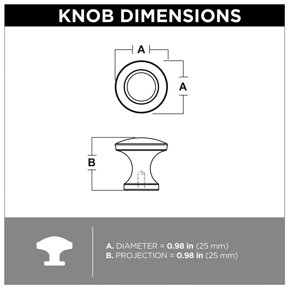 Brainerd Cabinet Knob Satin Nickel 0.9843-In (10-Pack) Round 7 Brainerd Cabinet Knob Satin Nickel 0.9843-In (10-Pack) Round - Image 5