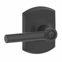 Door Handle Schlage Greenwich Trim Matte Universal Privacy Broadway Black