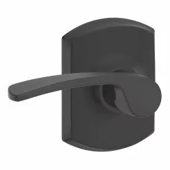 Door Handle Merano Universal Matte Passage Greenwich Trim Schlage Black