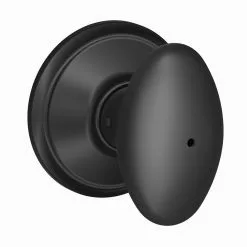 Door Knob Privacy Schlage No Deadbolt Siena Matte Black