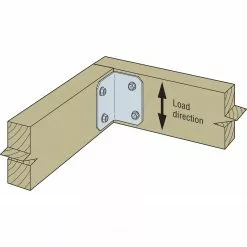 Simpson Angle Bracket Angles, Brace Steel 2-In X 3-In 12-Gauge Strong-Tie Galvanized -Schlage Trade 16589373