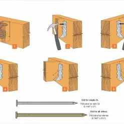 Simpson Joist Hanger Zmax 2-In X 18-Gauge 10-In Single Face Mount Strong-Tie 15 Simpson Joist Hanger Zmax 2-In X 18-Gauge 10-In Single Face Mount Strong-Tie -Schlage Trade 16604300