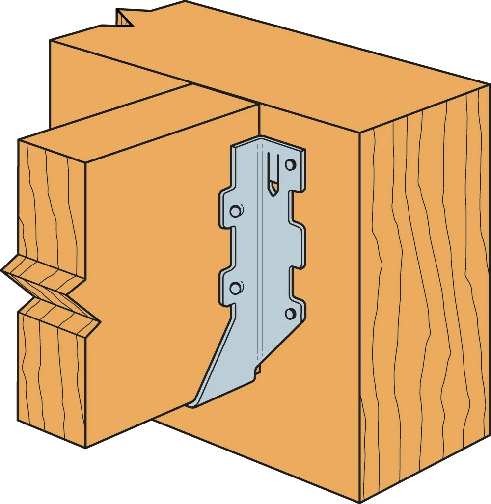 Simpson Joist Hanger Zmax 2-In X 18-Gauge Single 6-In Face Mount Strong-Tie 4 Simpson Joist Hanger Zmax 2-In X 18-Gauge Single 6-In Face Mount Strong-Tie - Image 3