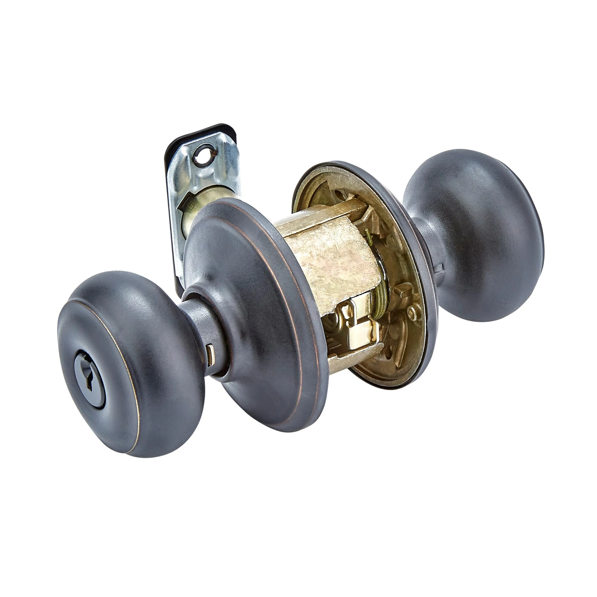 Door Knob Schlage Bronze Keyed Entry No Deadbolt Georgian Aged 8 Door Knob Schlage Bronze Keyed Entry No Deadbolt Georgian Aged - Image 6