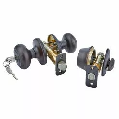 Pack Door Cove Kwikset Knob Bronze Combo Keyed Entry Security Single Deadbolt Venetian -Schlage Trade 16615573