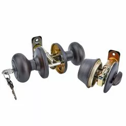Pack Door Cove Kwikset Knob Bronze Combo Keyed Entry Security Single Deadbolt Venetian -Schlage Trade 16615577