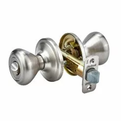 Cameron Satin Door Knob Kwikset Nickel Signature Privacy -Schlage Trade 16615594