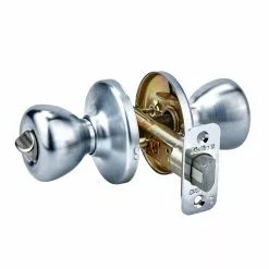 Tylo Door Knob Kwikset Chrome Satin Privacy No Deadbolt -Schlage Trade 16646727