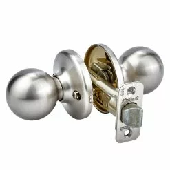 Door Knob Kwikset Nickel Satin Security Passage Polo -Schlage Trade 16646896