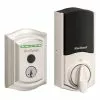 Door Kwikset Lock Wi-Fi Nickel Satin Touch Enabled Electronic Biometric No Keypad Fingerprint Touchscreen Deadbolt Halo Single Cylinder -Schlage Trade 16651619