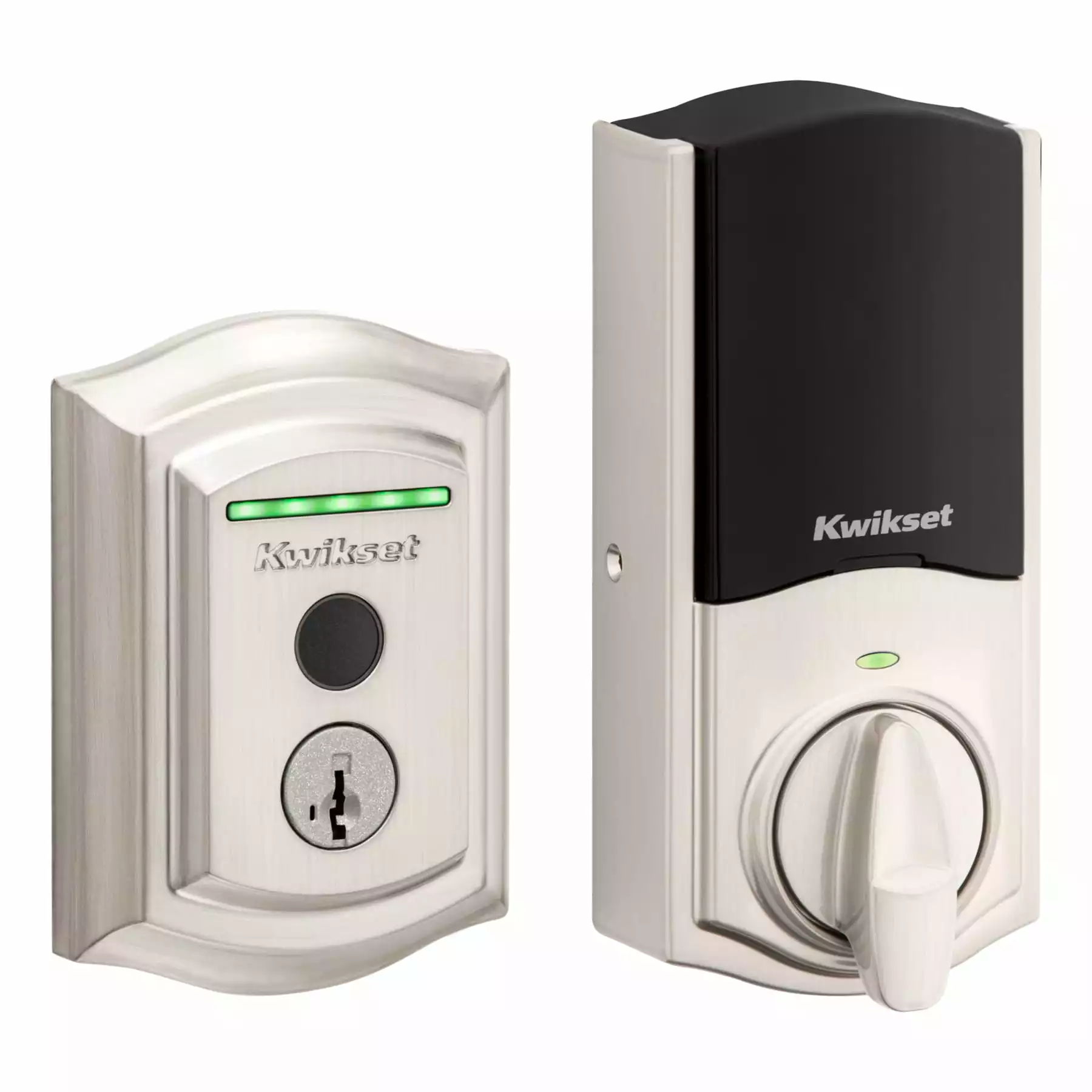 Door Kwikset Lock Wi-Fi Nickel Satin Touch Enabled Electronic Biometric No Keypad Fingerprint Touchscreen Deadbolt Halo Single Cylinder 3 Door Kwikset Lock Wi-Fi Nickel Satin Touch Enabled Electronic Biometric No Keypad Fingerprint Touchscreen Deadbolt Halo Single Cylinder