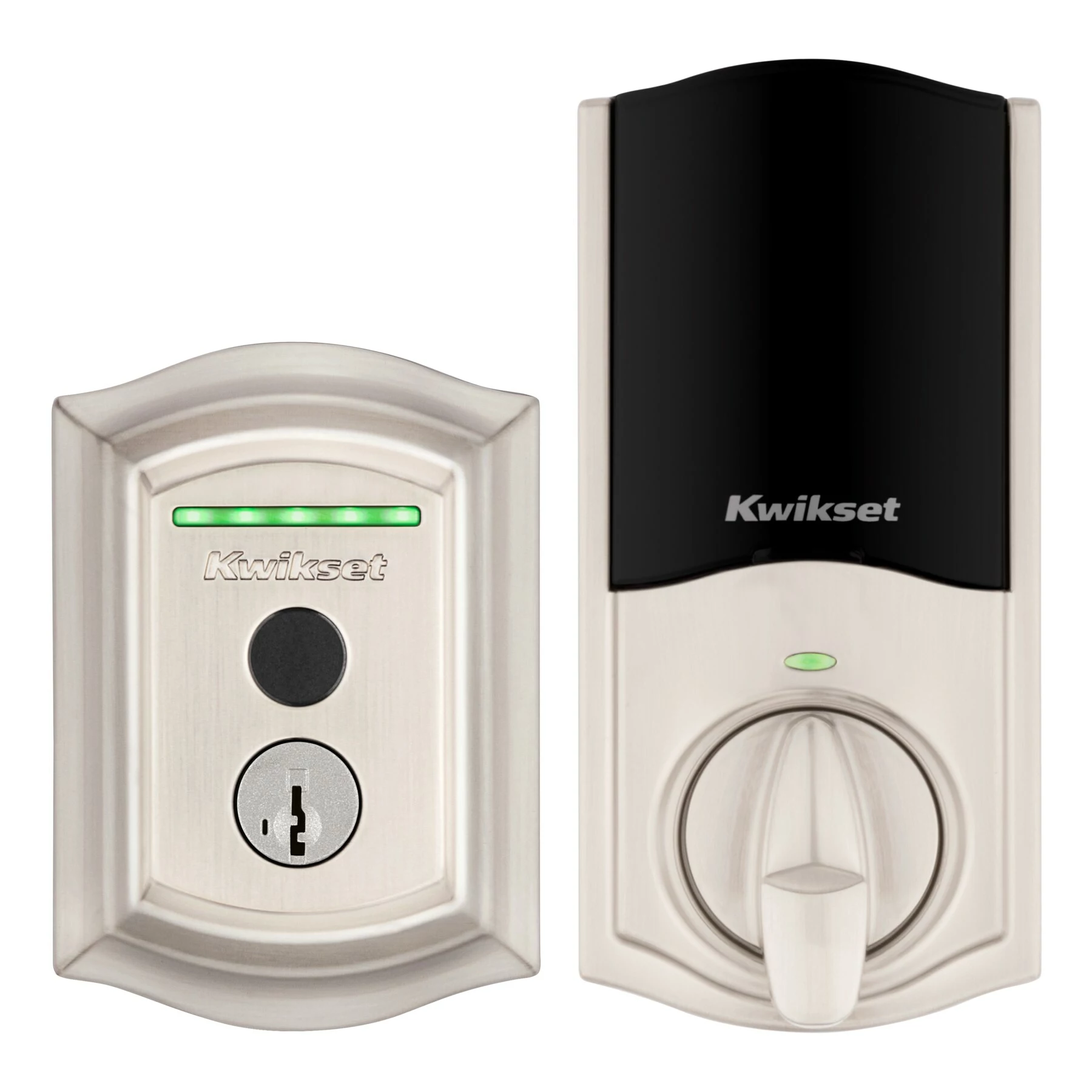 Door Kwikset Lock Wi-Fi Nickel Satin Touch Enabled Electronic Biometric No Keypad Fingerprint Touchscreen Deadbolt Halo Single Cylinder 8 Door Kwikset Lock Wi-Fi Nickel Satin Touch Enabled Electronic Biometric No Keypad Fingerprint Touchscreen Deadbolt Halo Single Cylinder - Image 6