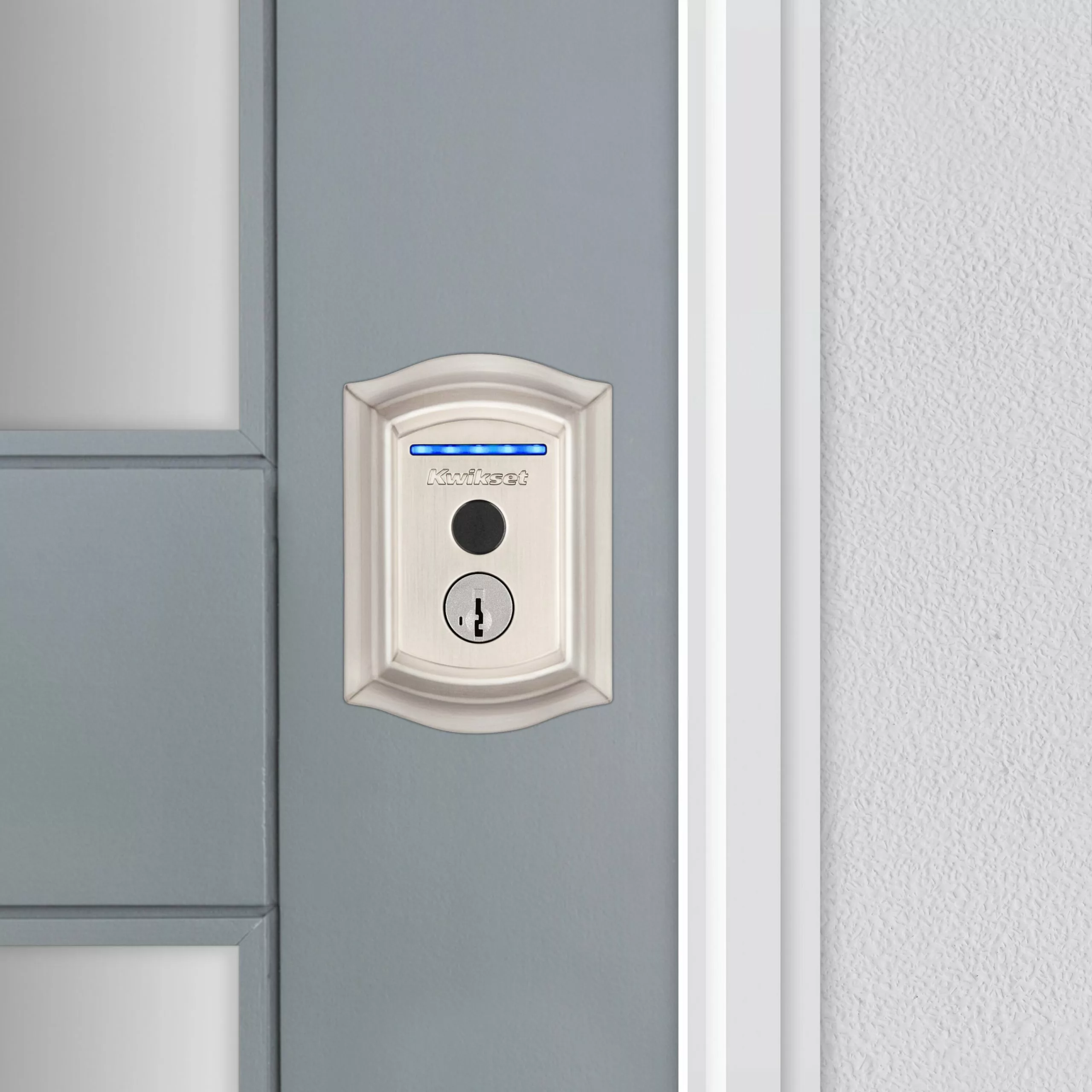 Door Kwikset Lock Wi-Fi Nickel Satin Touch Enabled Electronic Biometric No Keypad Fingerprint Touchscreen Deadbolt Halo Single Cylinder 18 Door Kwikset Lock Wi-Fi Nickel Satin Touch Enabled Electronic Biometric No Keypad Fingerprint Touchscreen Deadbolt Halo Single Cylinder - Image 16